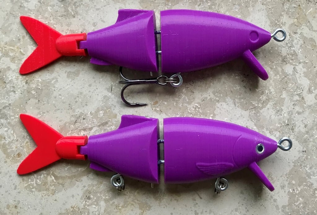 Swimbait fishing Lure 12.5cm (easy print and build)