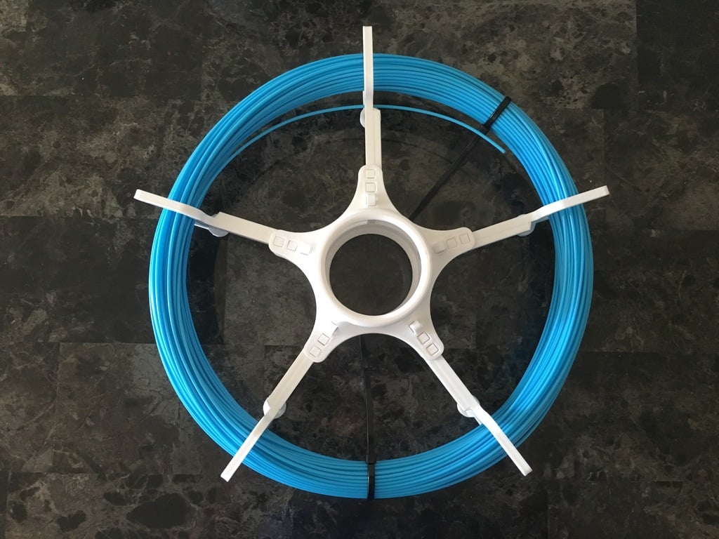 Extended Unlockable Loose Filament Spool (Push Plastic Sample)