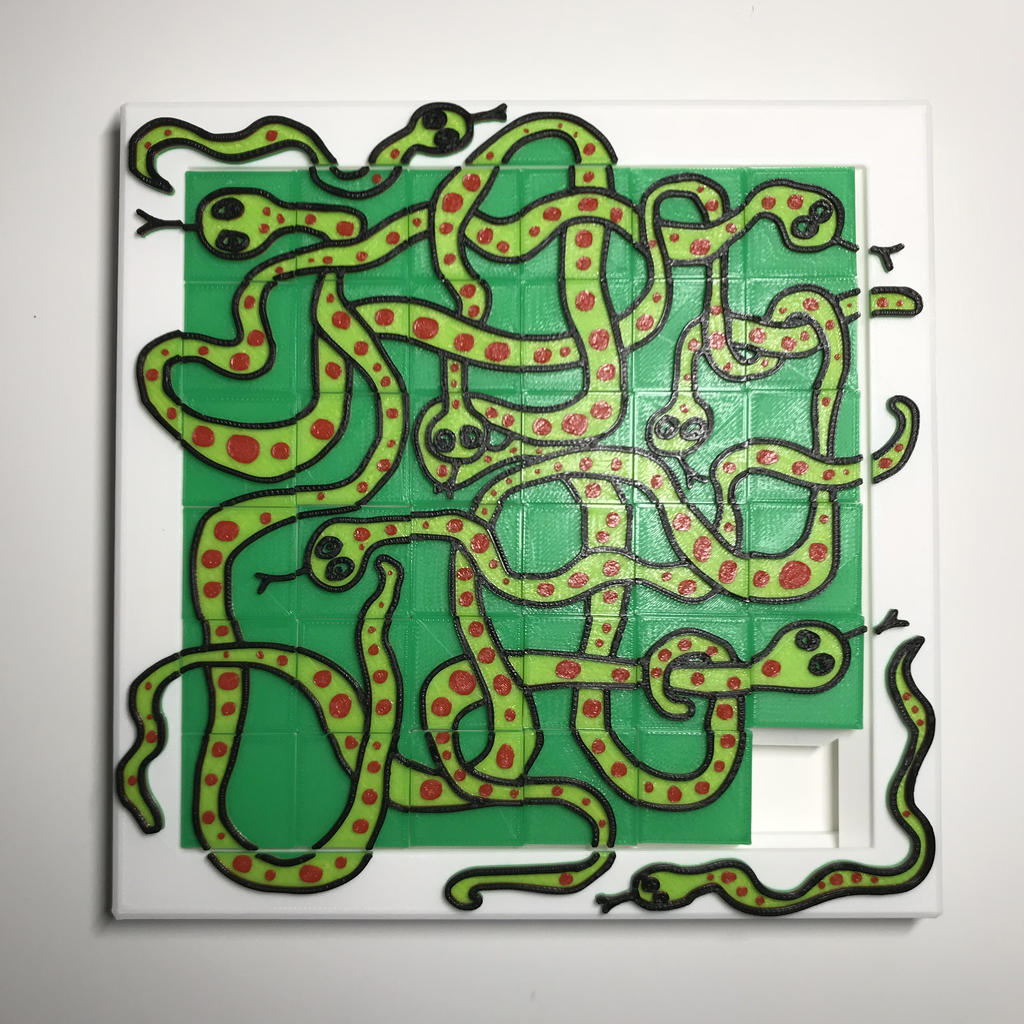 Snake and Alphabet Puzzle