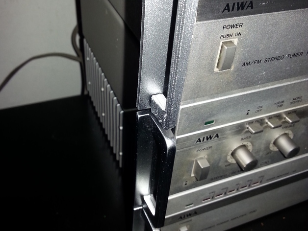 AIWA modular music equipment side handler