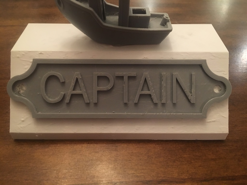 Captain Benchy STAND (Benchy by CreativeTools and Captain Sign by adiehm7)