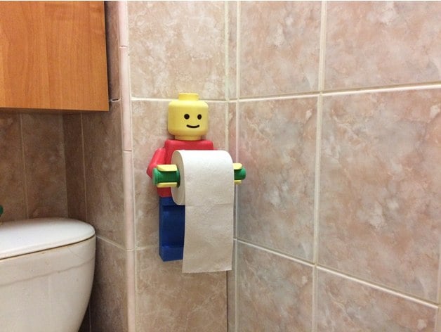 Lego_man. Holder toilet paper (NEW .step)