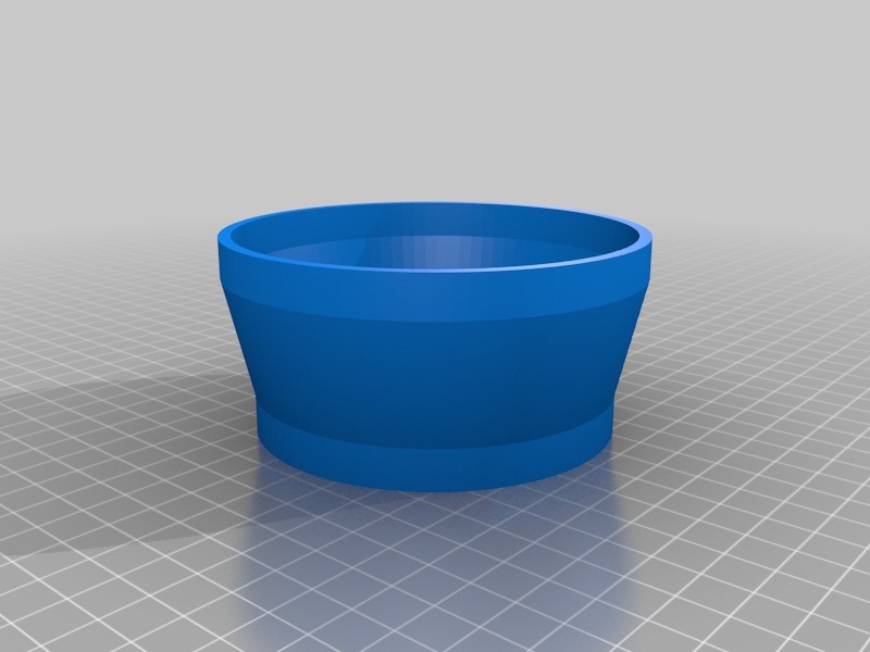My Customized Parameterized flanged lens hood