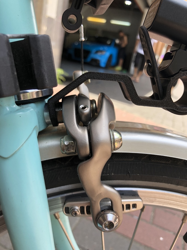 Brompton bike light mount