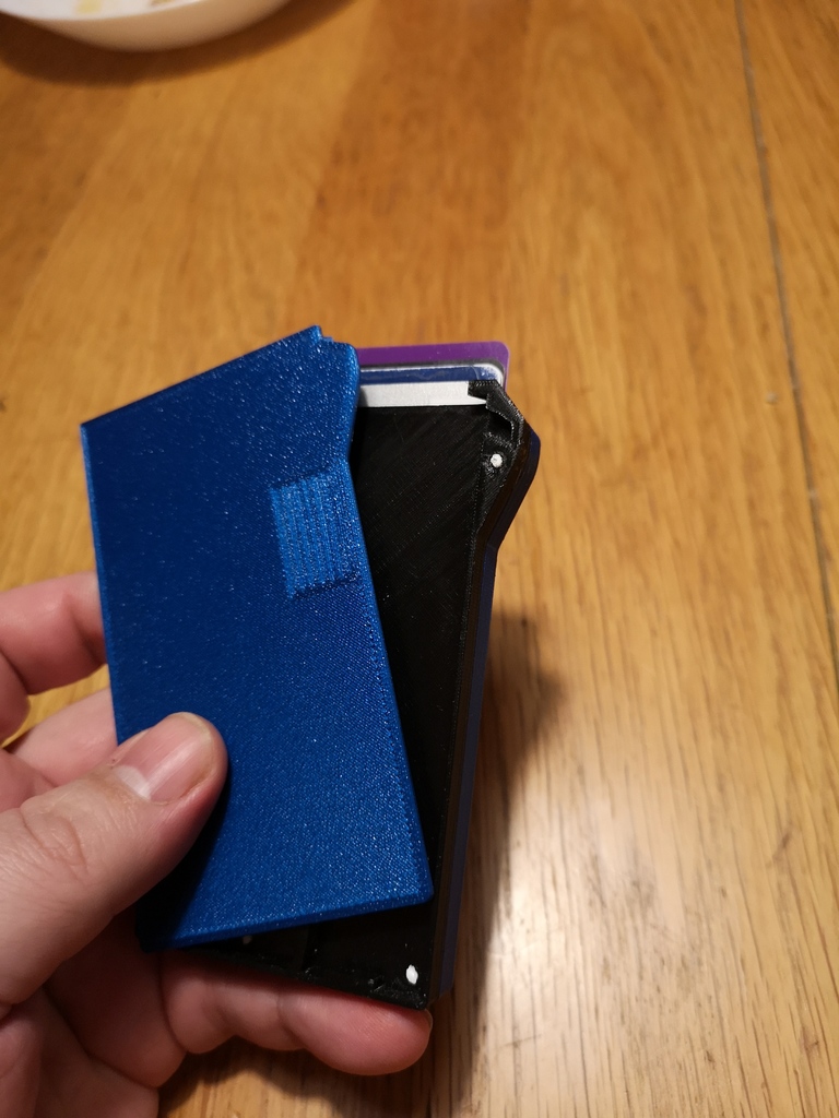 Smart Wallet - Sliding/Locking [NO TEXT] 3D printed wallet V2