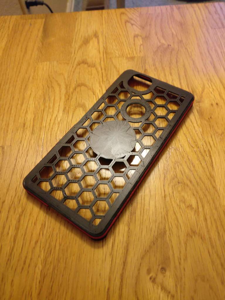 Pixel 2 case for PLA, with pop socket mount point