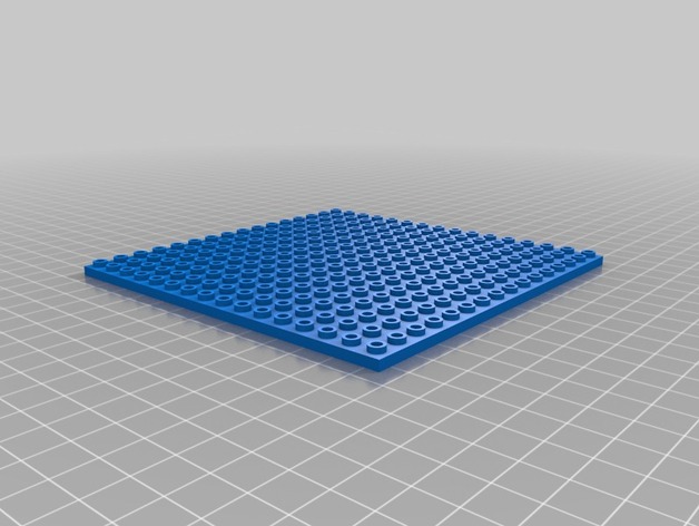 My Customized LEGO-Compatible 16x16 technic hole baseplate