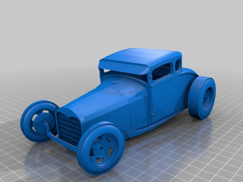 Model A Hot Rod Coupe (fenderless)