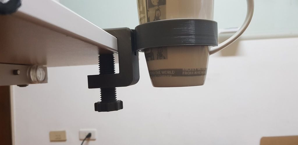Cup holder table clamp