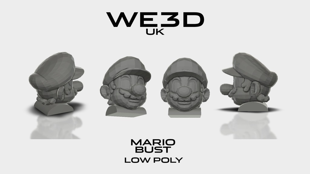 Mario Head - Low Poly