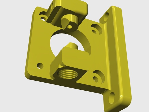 Extruder mount, can be used for flex filament as well
