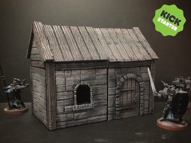 Z.O.D. Medieval House Kit 28Mmheroic Scale