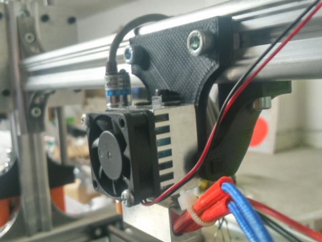 Cyclops/Chymera E3D extruder holder with inductive sensor for K8200