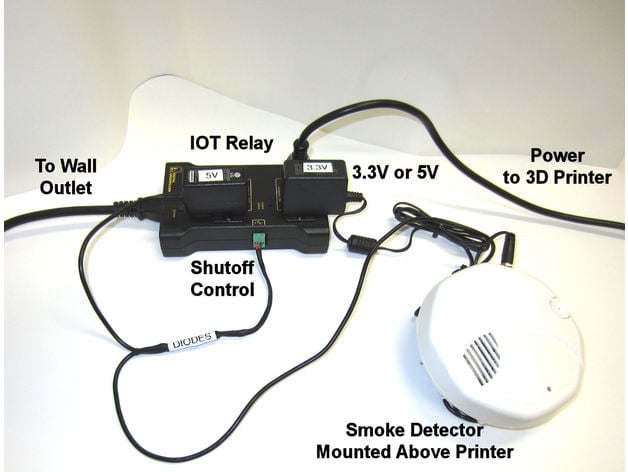 3D Printer Safety Shutdown - Smoke Detector