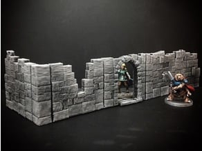 Delving Decor: Basic Ruin Walls (28mm/Heroic scale)