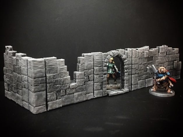 Image of Delving Decor: Basic Ruin Walls (28mm/Heroic scale)