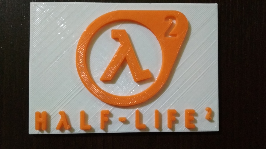 Half-Life 3D printable logo