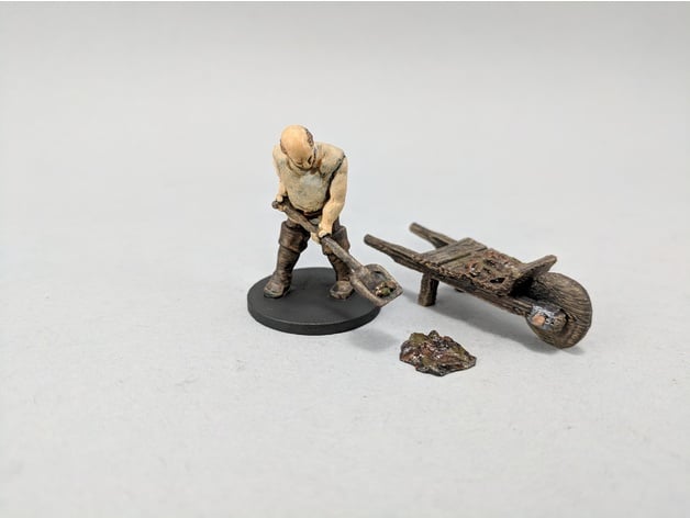 Image of 28mm Dung Sweeper with Wheelbarrow