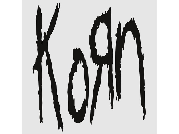 korn logo in 3d