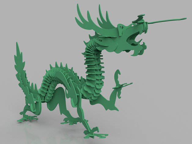 puzzle en 3D "dragon" 