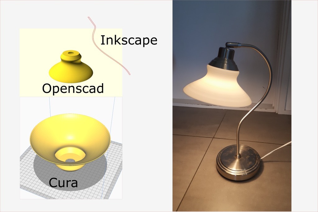 Customizable Ikea lamp Kroby replacement