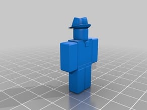Things Tagged With Roblox Thingiverse - dat roblox noob flat on buildplate by rodeman thingiverse