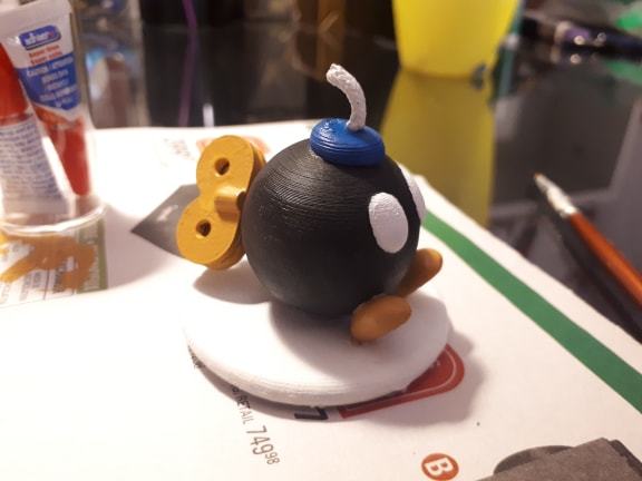 Bob-omb SuperMario with Moveable Back Gear