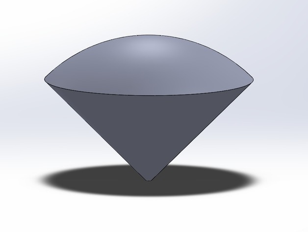 3D Cone with Spherical Top