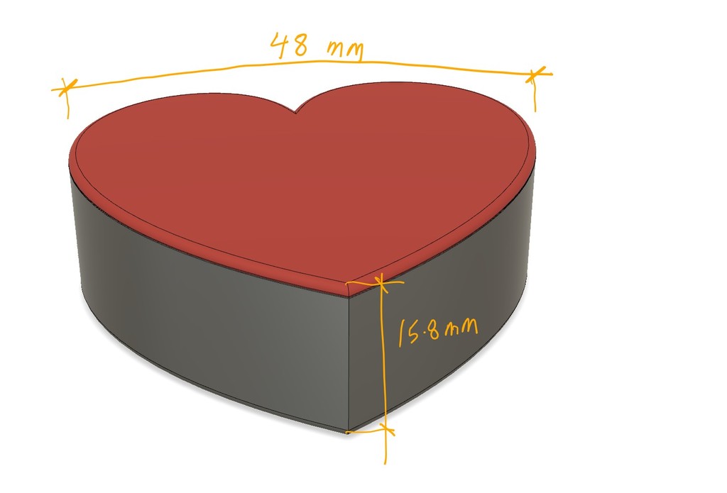 Heart Shaped Box with hinged lid