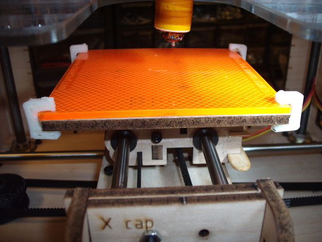 Hold-Down Clips for Makerbot Orange Acrylic Build Sheet