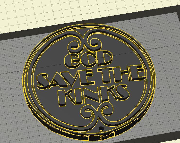 The Kinks (Band) God Save The Kinks Logo - Keychain