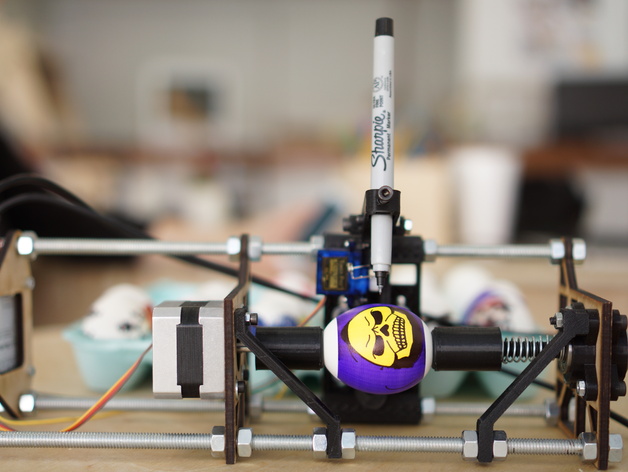 Laser Cut End Plates for Printable Eggbot