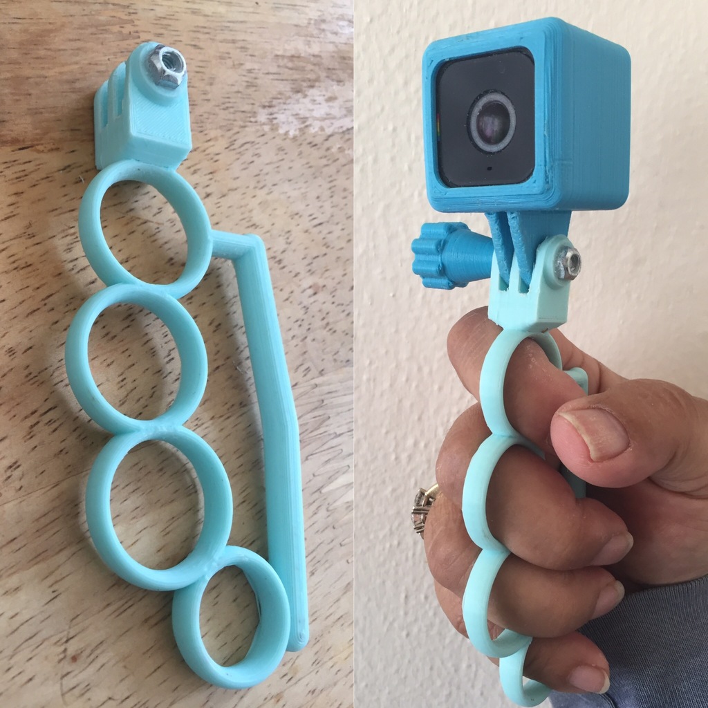Customizable GoPro Knuckle Grip