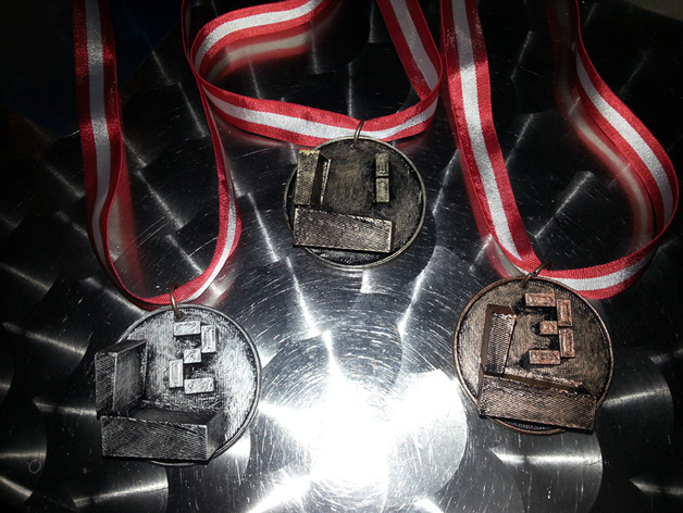 Pinball 3D prize medals