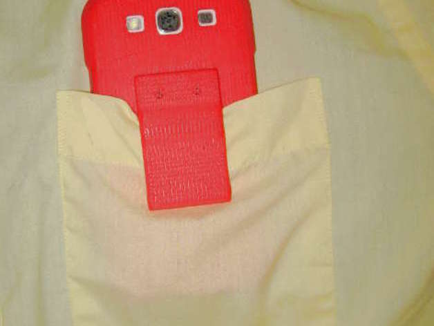 Samsung Galaxy S3 Case with Pocket Clip for Audio and Video Surveilance