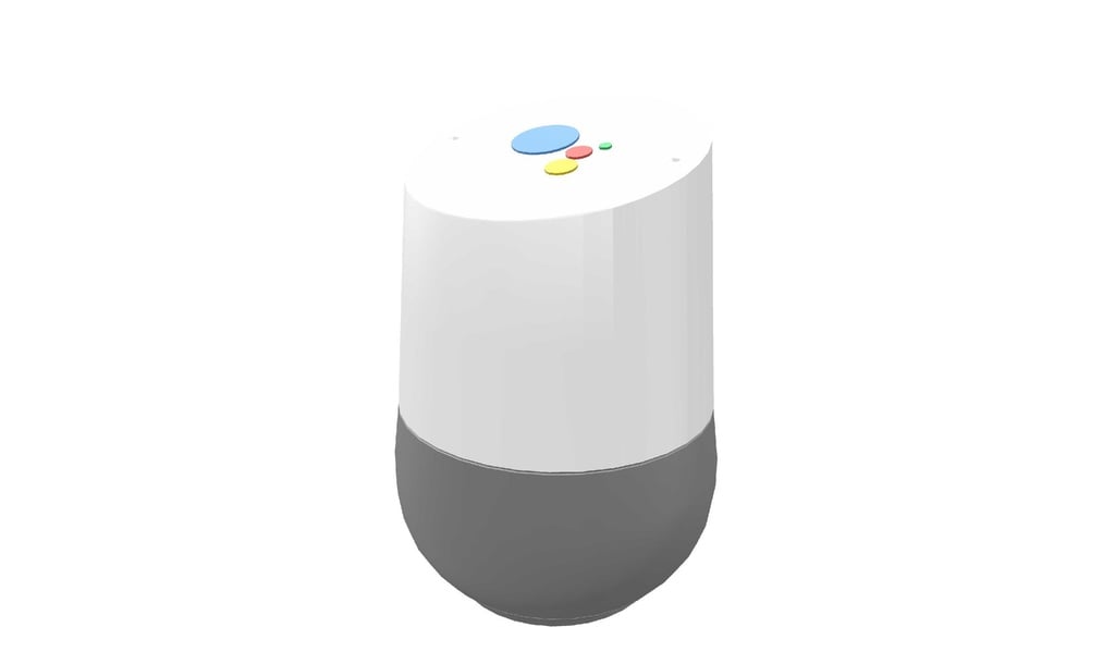 Google Home with Google Assistant logo