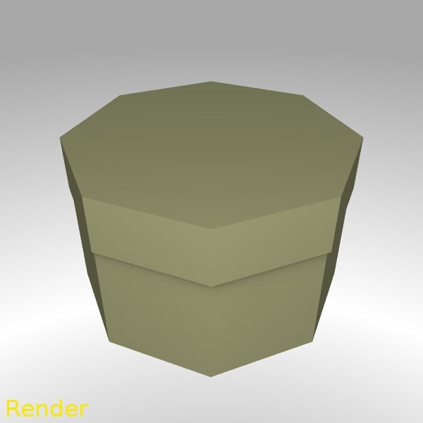 Octagon Shaped Box - Small