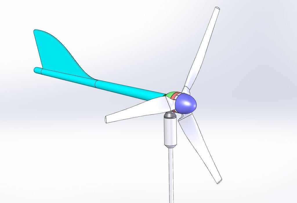 Small wind turbine model
