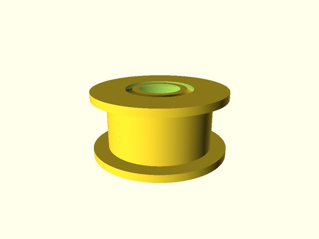 Idler Pulley Bearing, Prints Fully Assembled
