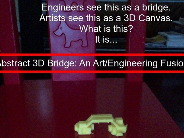 Abstract Bridge: An Art-Engineering Fusion