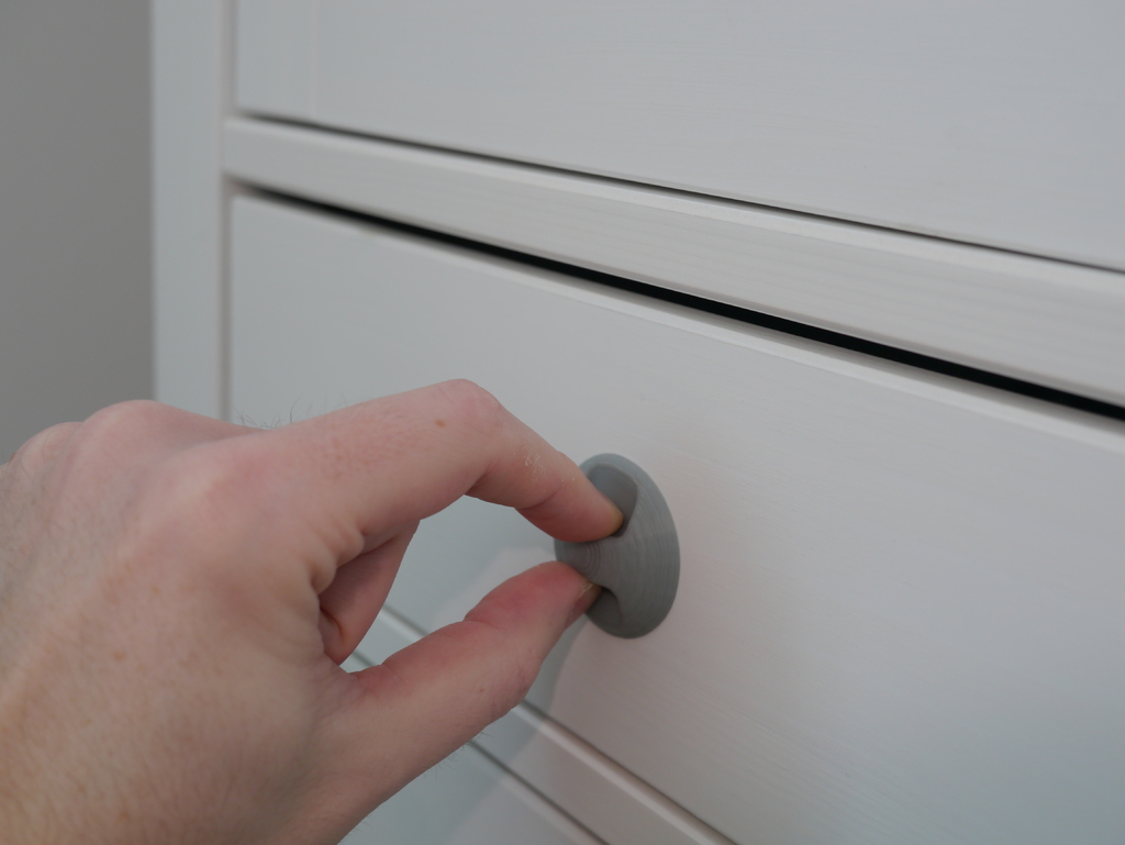 Low-profile knob (cabinet, drawer - parametric)