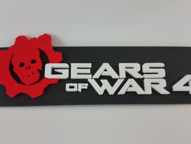 Gears of War 4 Logo Plate