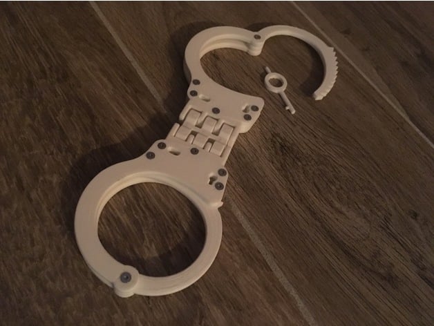 Hinged Handcuffs Realistic By Stonemore Thingiverse