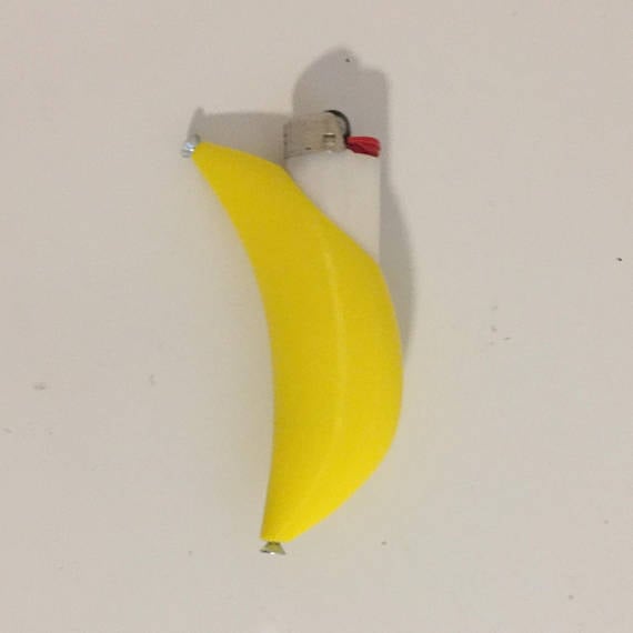 Banana Bic Lighter Holder