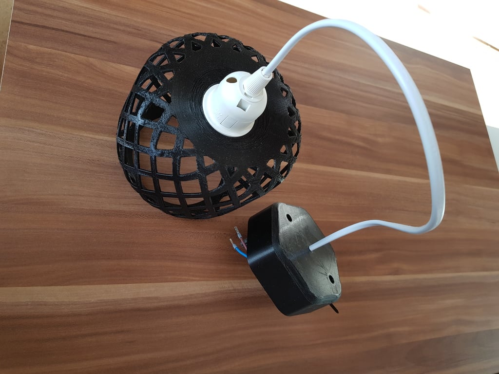 Lamp ceiling mount cable box