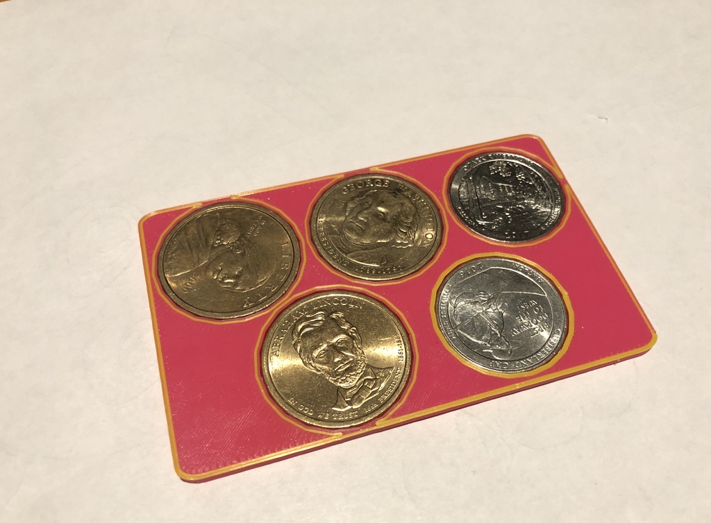US coin holder credit card sized - $3.50 Nessie Edition