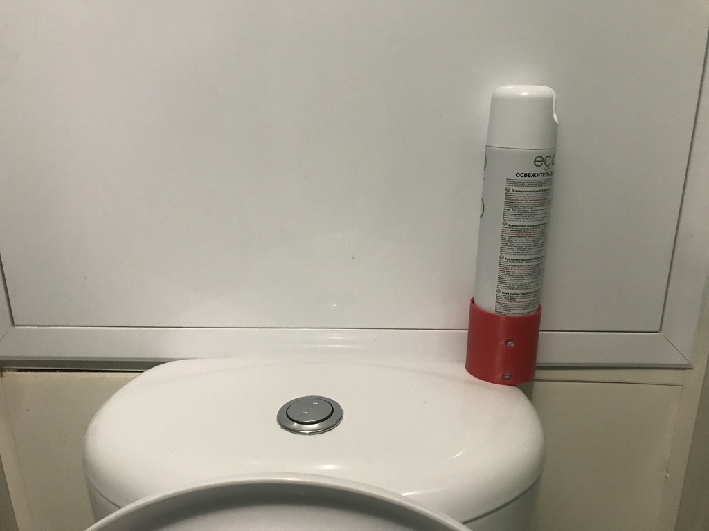 Mount Air freshener to the toilets wall