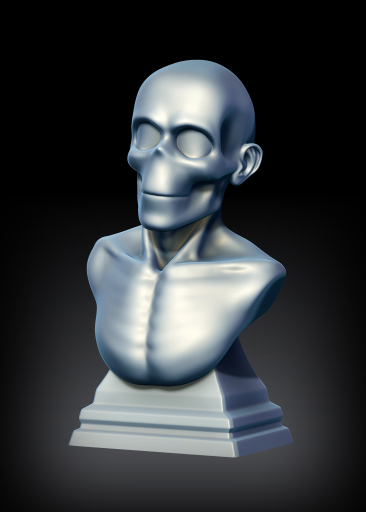 BaseMesh for 3DBust in ZBrush