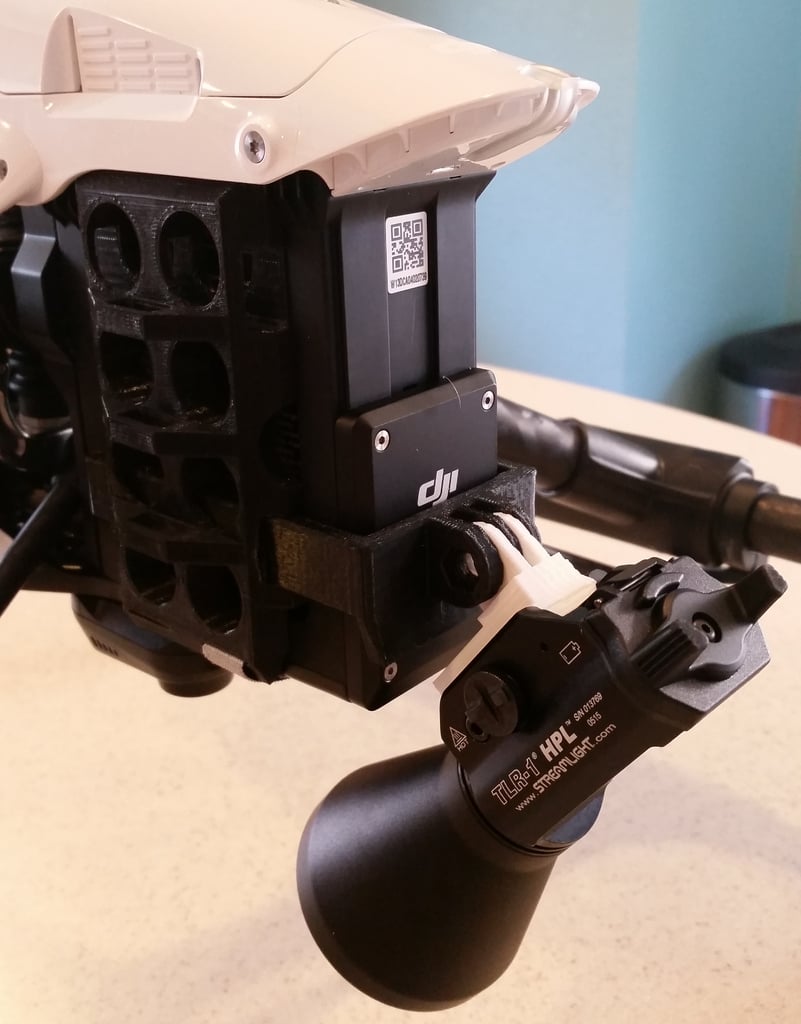 GoPro to Picatinny mount (Inspire 1 searchlight)
