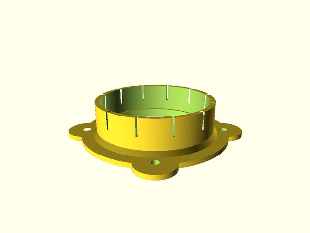 125mm mechanical ventilation duct adapter for building a fume extractor for 3D printers